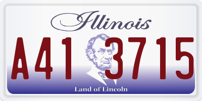 IL license plate A413715