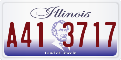 IL license plate A413717