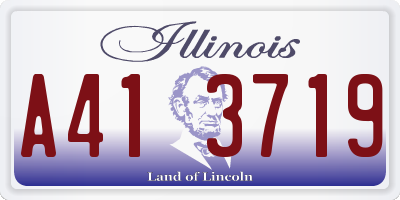 IL license plate A413719