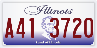 IL license plate A413720