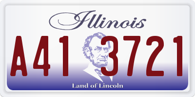 IL license plate A413721
