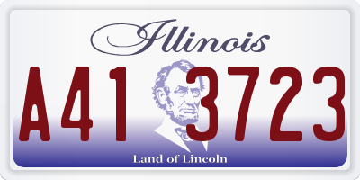 IL license plate A413723