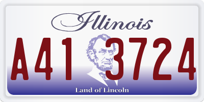 IL license plate A413724