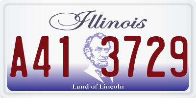 IL license plate A413729