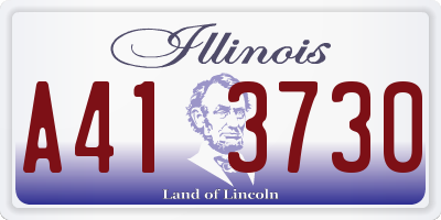 IL license plate A413730