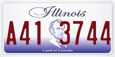 IL license plate A413744