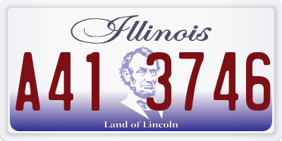 IL license plate A413746