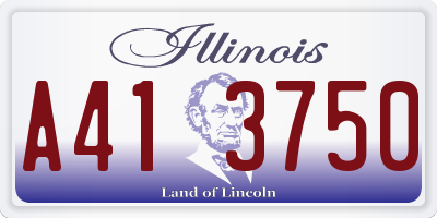IL license plate A413750