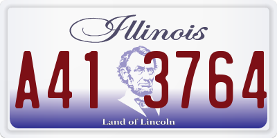 IL license plate A413764