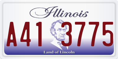 IL license plate A413775