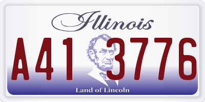 IL license plate A413776