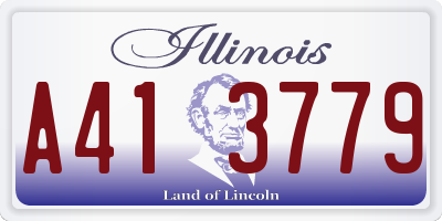 IL license plate A413779
