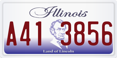 IL license plate A413856