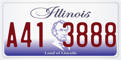 IL license plate A413888