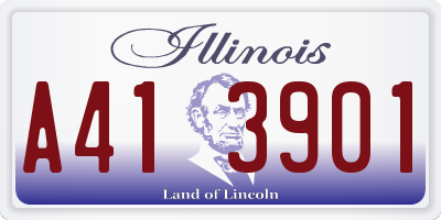 IL license plate A413901