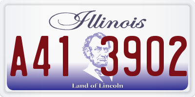 IL license plate A413902