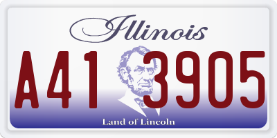 IL license plate A413905