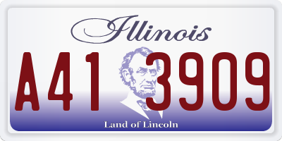 IL license plate A413909