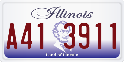 IL license plate A413911