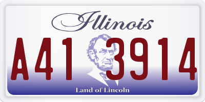 IL license plate A413914