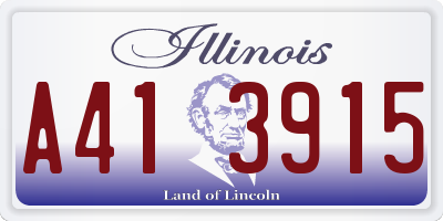 IL license plate A413915