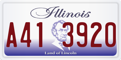 IL license plate A413920