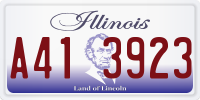 IL license plate A413923