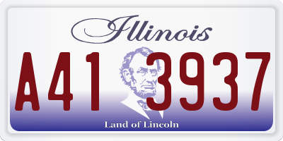 IL license plate A413937