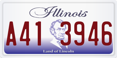 IL license plate A413946
