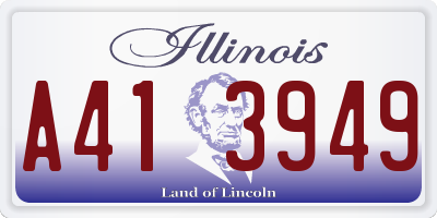 IL license plate A413949