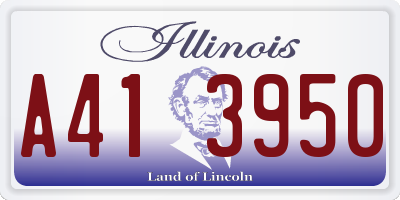 IL license plate A413950