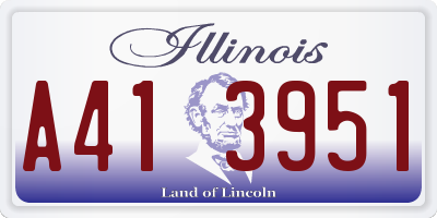 IL license plate A413951