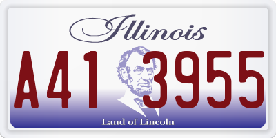 IL license plate A413955