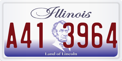 IL license plate A413964