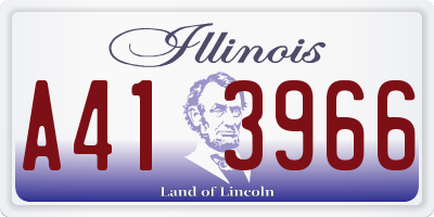 IL license plate A413966