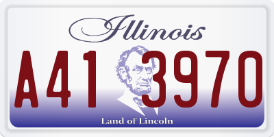 IL license plate A413970