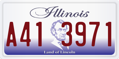 IL license plate A413971