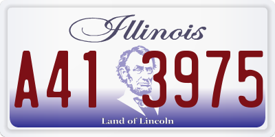 IL license plate A413975