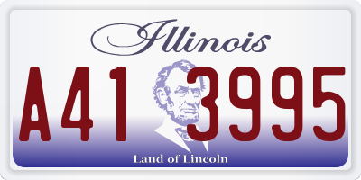 IL license plate A413995