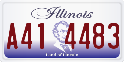 IL license plate A414483