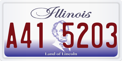 IL license plate A415203