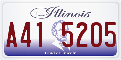 IL license plate A415205