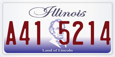 IL license plate A415214