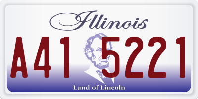 IL license plate A415221