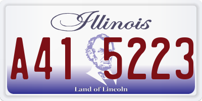 IL license plate A415223