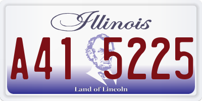 IL license plate A415225