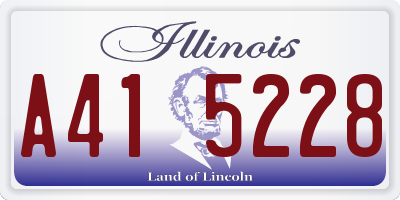 IL license plate A415228