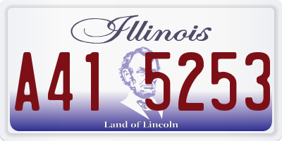 IL license plate A415253