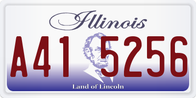 IL license plate A415256