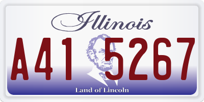 IL license plate A415267
